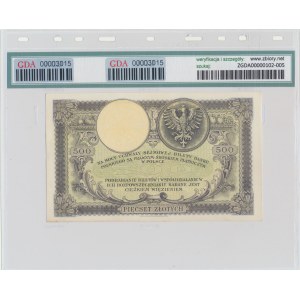 500 zloty 1919 - S.A. - GDA 64 NET