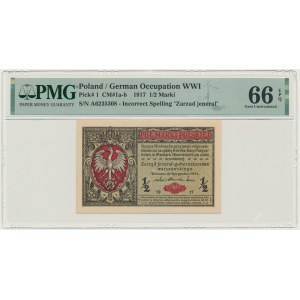 1/2 mark 1916 - General - A - PMG 66 EPQ