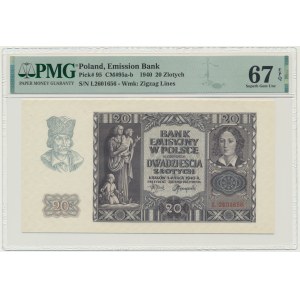 20 gold 1940 - L - PMG 67 EPQ