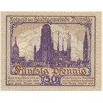 Danzig, 50 Pfennig 1919 - purple -