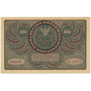 500 marks 1919 - 1st Series BJ -.