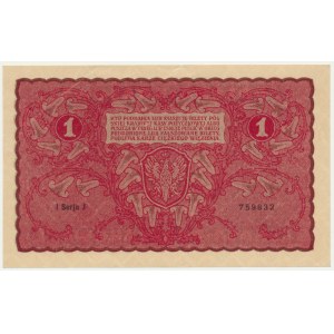 1 mark 1919 - 1st Series J -.