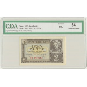 2 gold 1936 - DM - GDA 64