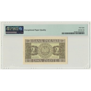 2 gold 1936 - DM - PMG 58 EPQ