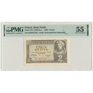 2 gold 1936 - EH - PMG 55