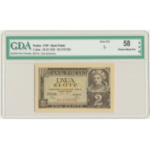 2 gold 1936 - BX - GDA 58 EPQ