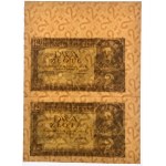 2 zloty 1936 - without series and subprint - uncut two pieces - GDA 45