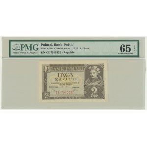 2 gold 1936 - CE - PMG 65 EPQ