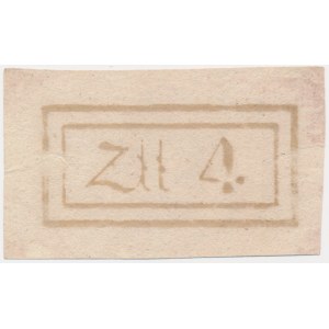 4 zloty 1794 - one-sided reverse with chemical mark