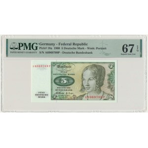 Germany, BDR, 5 Mark 1960 - PMG 67 EPQ