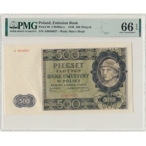 500 gold 1940 - A - PMG 66 EPQ