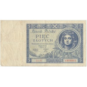 5 gold 1930 - Ser. H. -