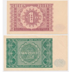 Set, 1-2 Gold 1946 (2 pieces).