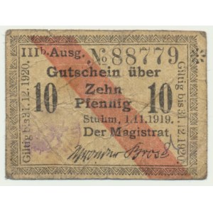 Sztum (Stuhm), 10 fenig 1919