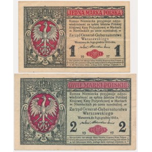 Set, 1-2 brand 1917 - General - B - (2 pieces).