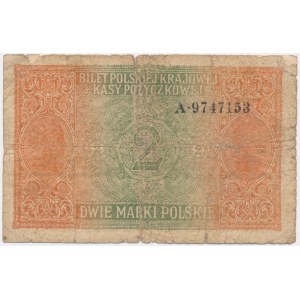 2 marks 1916 - General - A - RARE.