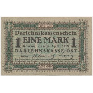 Kowno, 1 Mark 1918 - A -