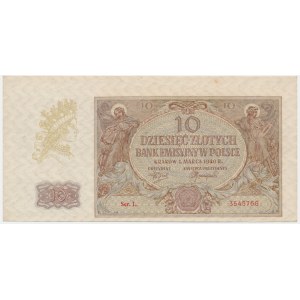 10 zloty 1940 - L. - impression offset
