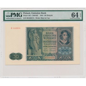 50 gold 1941 - B - PMG 64 EPQ