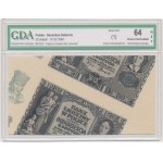 Fragment of a sheet of 20 gold 1940 - without series and numerator - GDA 64 NET