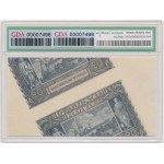 Fragment of a sheet of 20 gold 1940 - without series and numerator - GDA 64 NET