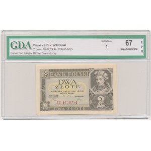 2 gold 1936 - CO - GDA 67 EPQ