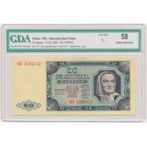 20 gold 1948 - HU - GDA 58