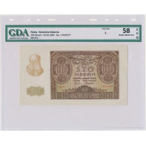 100 zloty 1940 - C - GDA 58 EPQ