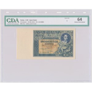 20 gold 1931 - DK. - GDA 64