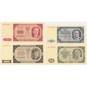 Set, 20-500 gold 1948 (4 pieces).