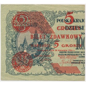 5 pennies 1924 - left half -
