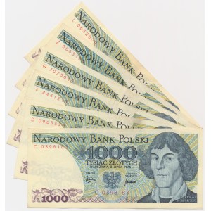 Set, 1.000 oro 1975 (6 pezzi)