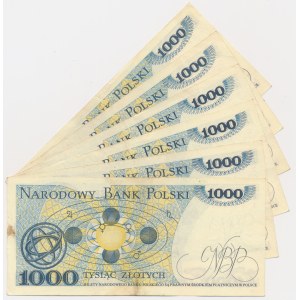 Set, 1.000 oro 1975 (6 pezzi)
