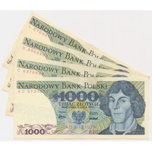 Set, 1,000 gold 1975 (4 pieces).