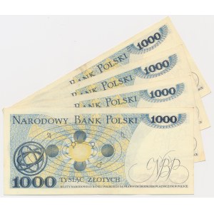 Set, 1,000 gold 1975 (4 pieces).