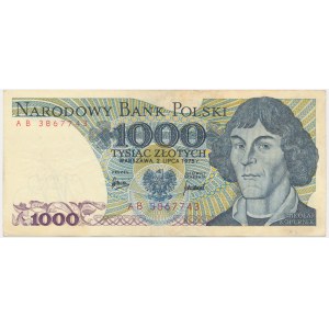 1,000 PLN 1975 - AB -.