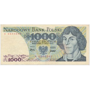1,000 zloty 1975 - A - first series