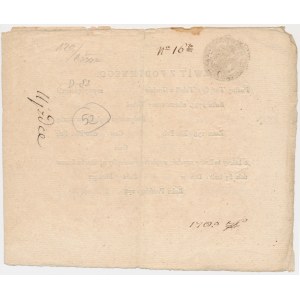 Kwit z podatku podymnego 1785