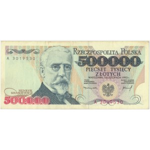 500,000 zloty 1993 - A - first series