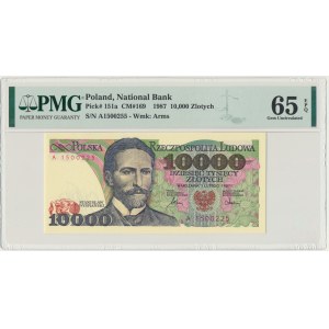 10.000 złotych 1987 - A - PMG 65 EPQ - pierwsza seria