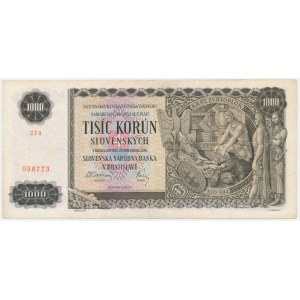Slovakia, 1.000 Korun 1940