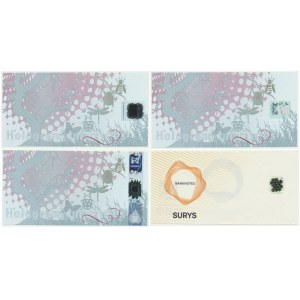 Set, France, Hologram Industries (Surys), test banknotes (4 pcs.)