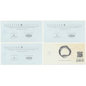 Set, France, Hologram Industries (Surys), test banknotes (4 pcs.)