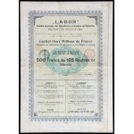 "Labor" Joint Stock Society of Enamellers and Workshops, 500 francs 1896