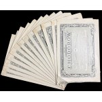 "Chodorów" Akcyjne Towarzystwo dla Przemysłu Cukrowniczego, 100 zl 1925 - set of 13 pcs.