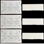 "Chodorów" Akcyjne Towarzystwo dla Przemysłu Cukrowniczego, 100 zloty 1928, Issue II - set of 3 pcs.