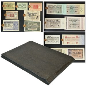 Album with German banknotes (ca. 95 pcs.)