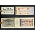 Album with German banknotes (ca. 95 pcs.)
