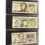 Satz, gedruckte und ausgefallene Banknoten in einem Schuber (ca. 180 Stück).
