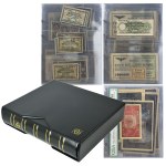 Set, Polish banknotes and notgelds in a clasper (approx. 57 pieces).